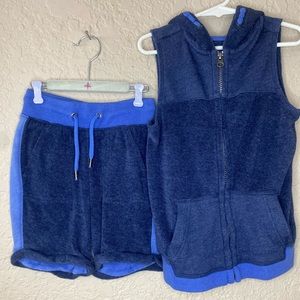 NWOT Art Class Navy and Periwinkle Sweatsuit